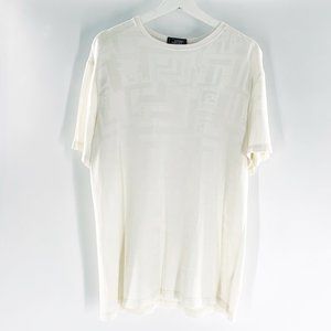 Versace White Knit Jersey Pullover Shirt Size 50